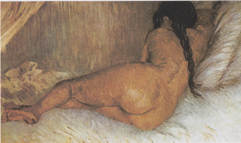 Naga kobieta leżąca, widok od tyłu - Vincent van Gogh