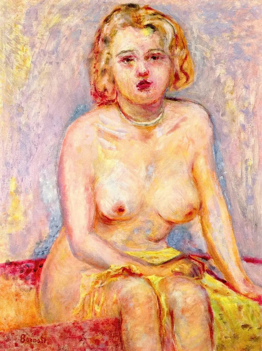 Naga kobieta siedząca - Pierre Bonnard