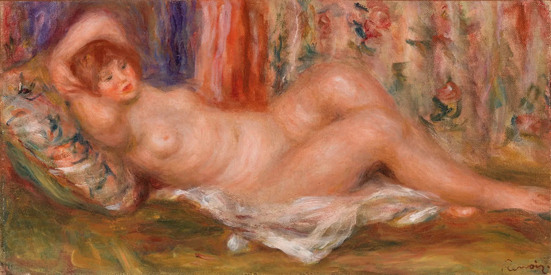 Naga kobieta leżąca na plecach - Pierre-Auguste Renoir