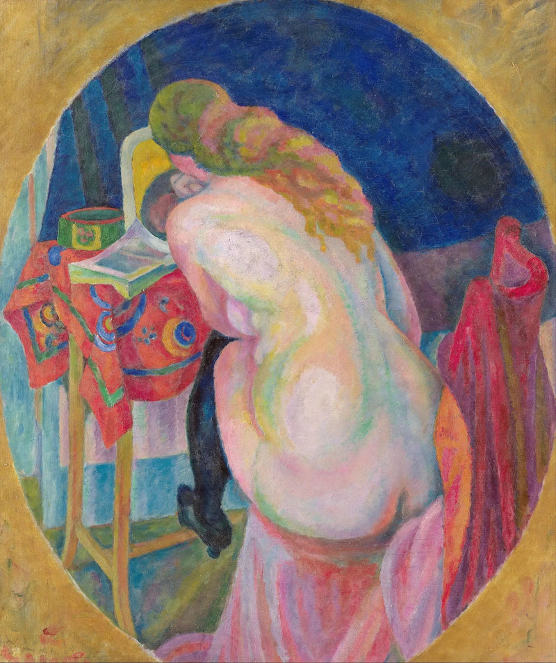 Naga kobieta czytająca - Robert Delaunay