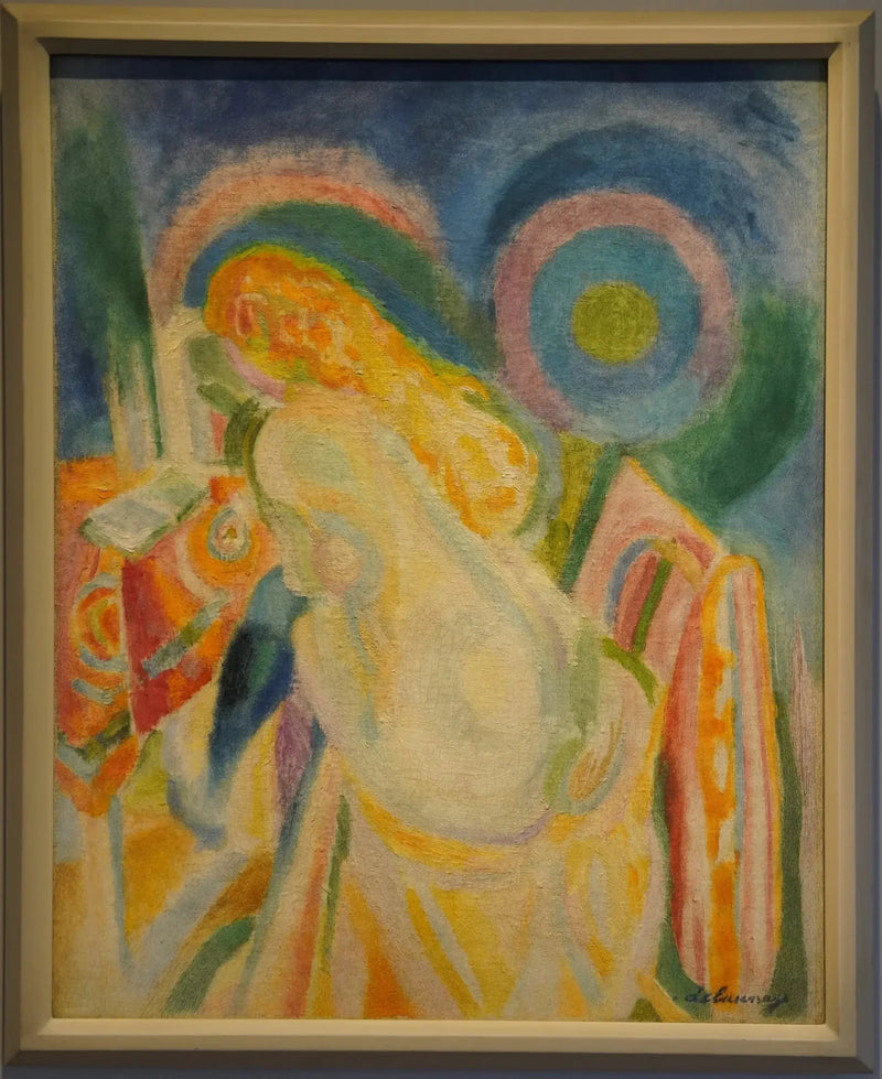Naga kobieta czytająca - Robert Delaunay