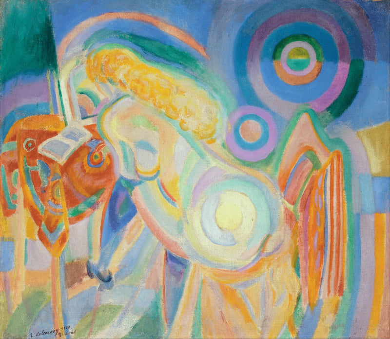 Naga kobieta czytająca - Robert Delaunay