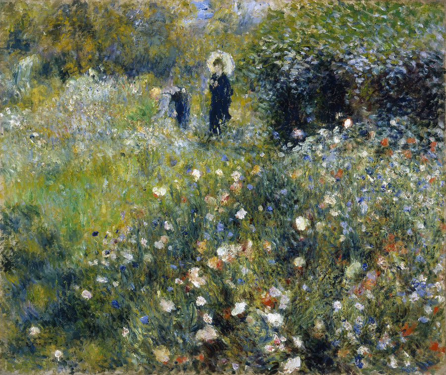 Kobieta z parasolem w ogrodzie - Pierre-Auguste Renoir