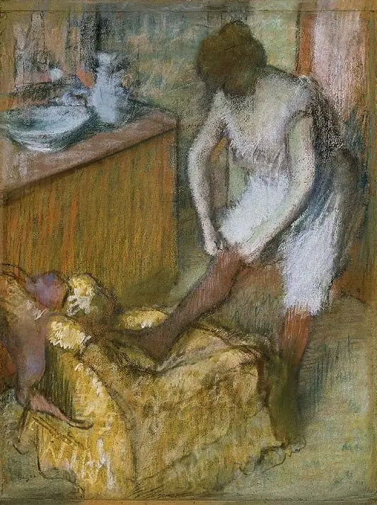 Kobieta w skarpetkach - Edgar Degas