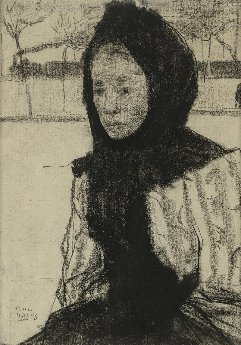 Kobieta nosząca chustę - Isaac Israëls