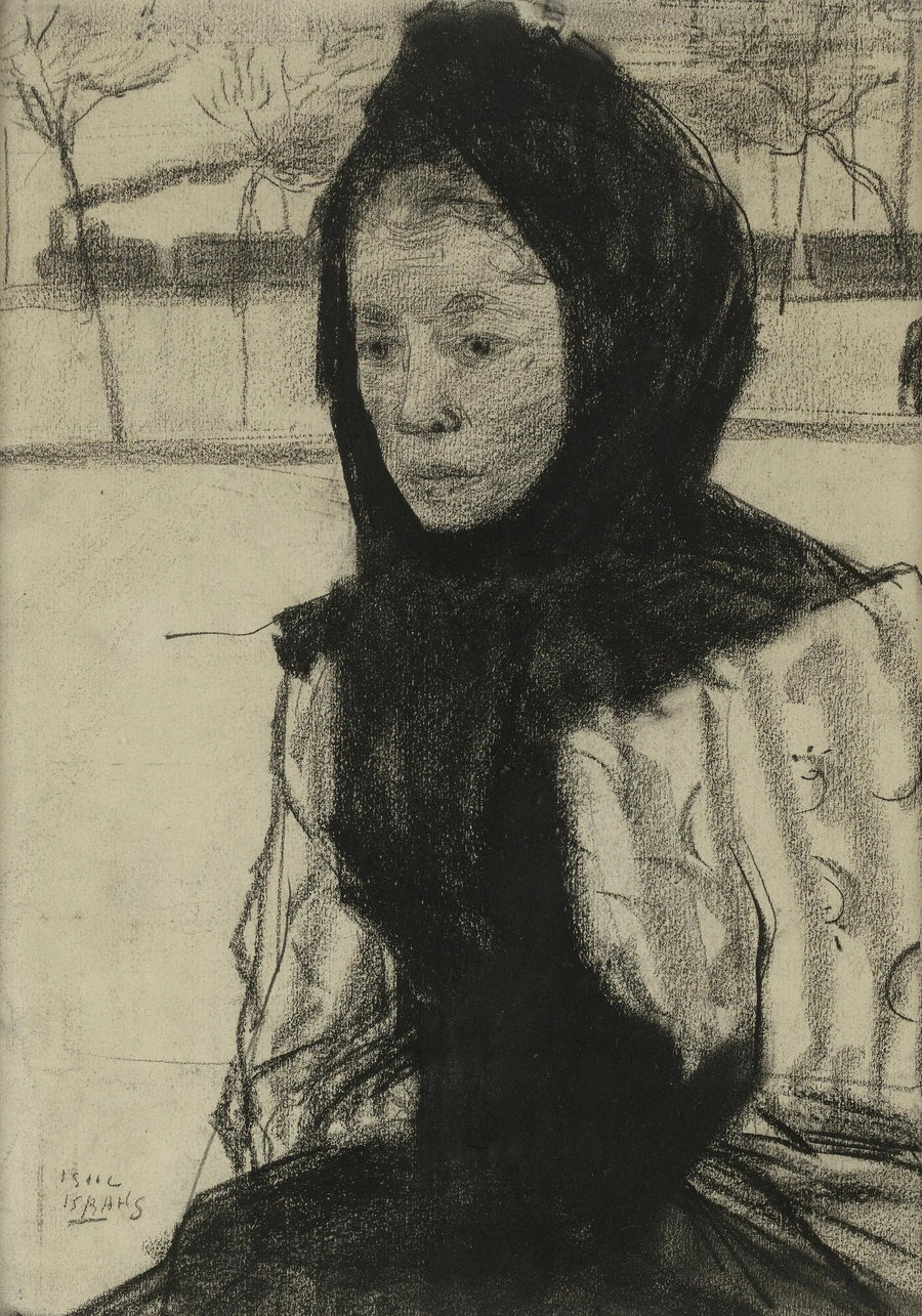 Kobieta nosząca chustę - Isaac Israëls