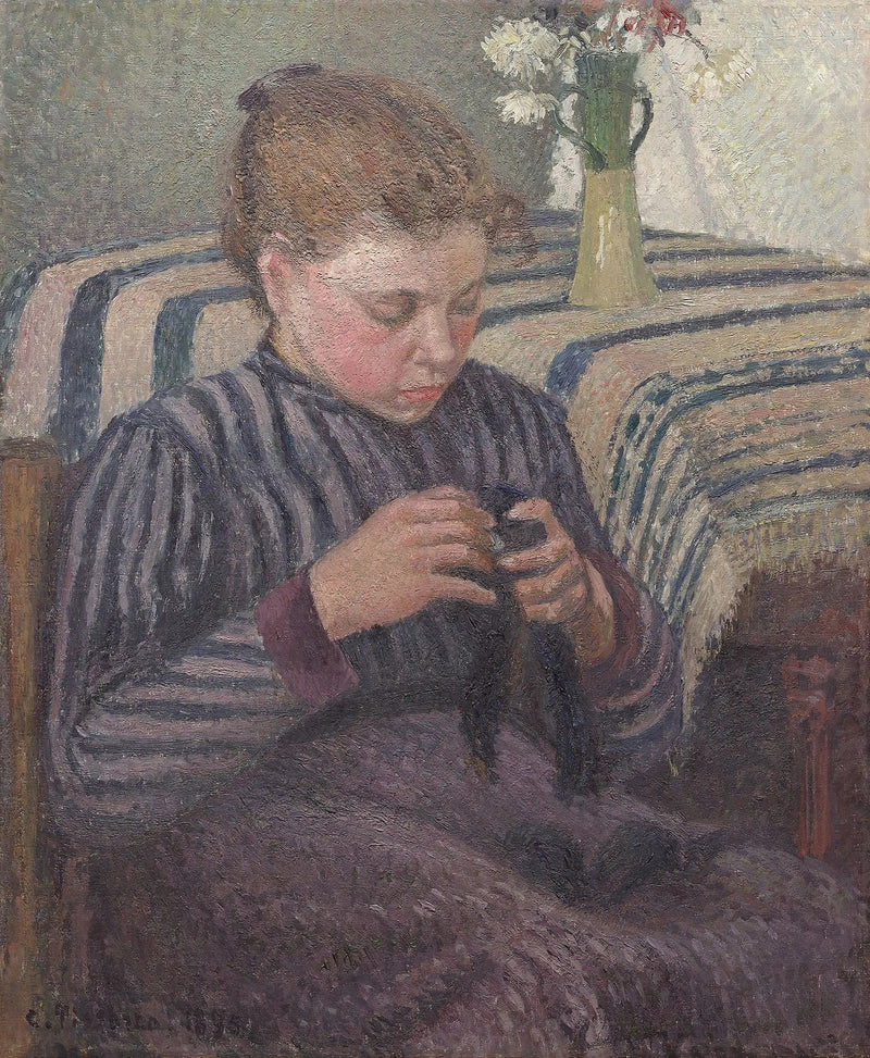 Naprawiająca kobieta - Camille Pissarro