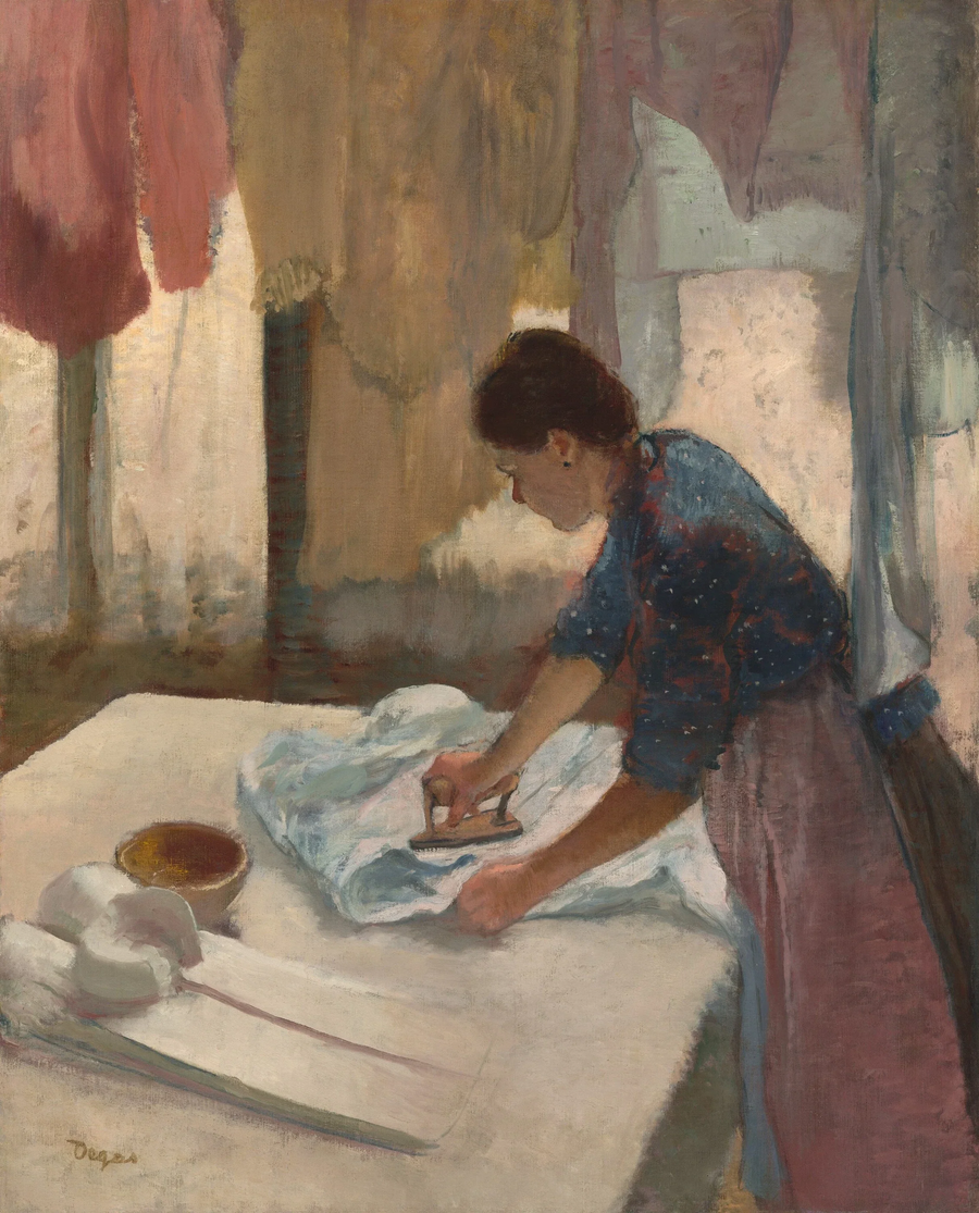 Kobieta prasująca - Edgar Degas