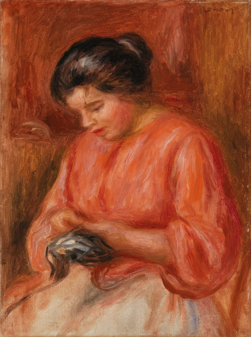 Kobieta z powrotem - Pierre-Auguste Renoir