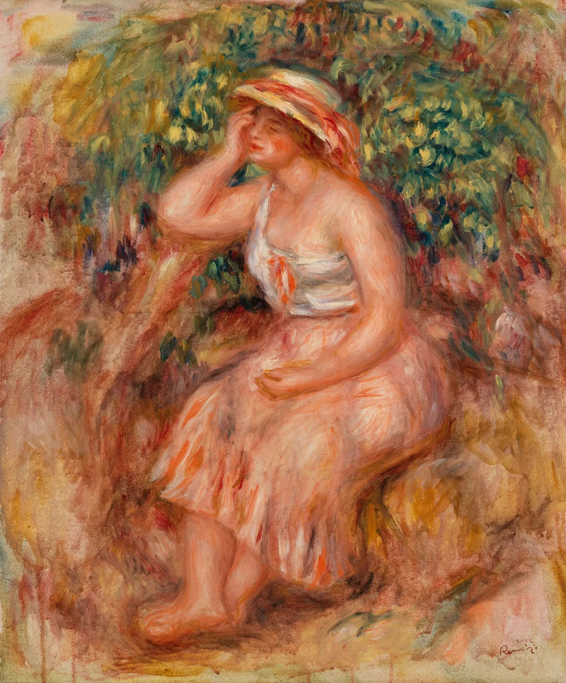 Kobieta marząca (Marzycielka) - Pierre-Auguste Renoir