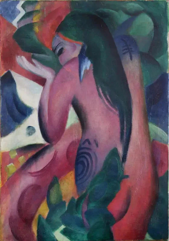 Czerwona kobieta - Franz Marc