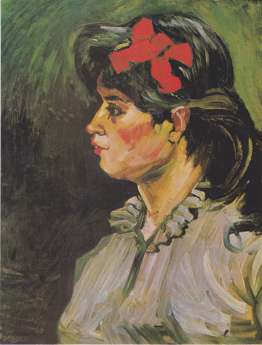 Kobieta z czerwonym wstążką - Vincent van Gogh