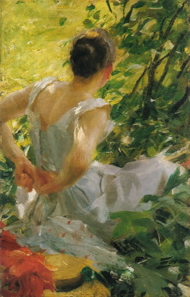 Kobieta ubierająca się - Anders Zorn