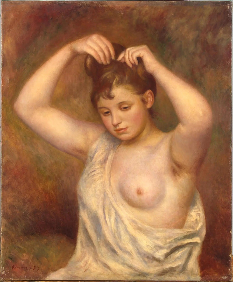 Kobieta czesząca się - Pierre-Auguste Renoir