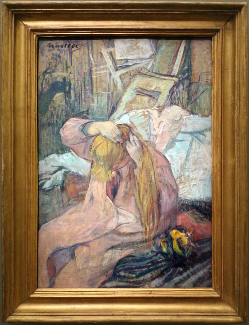 Kobieta czesze włosy. Ta, która się czesze - Henri de Toulouse-Lautrec
