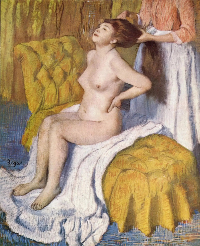 Kobieta czesząca włosy - Edgar Degas