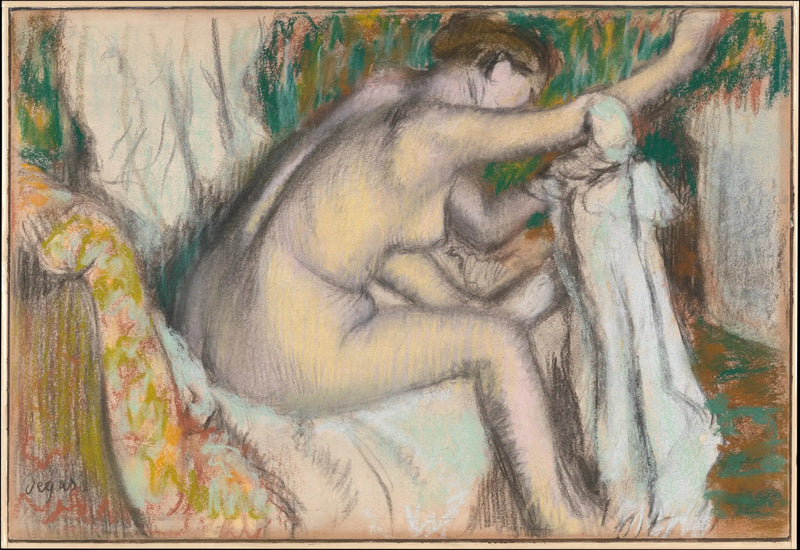Kobieta osuszająca ramię - Edgar Degas
