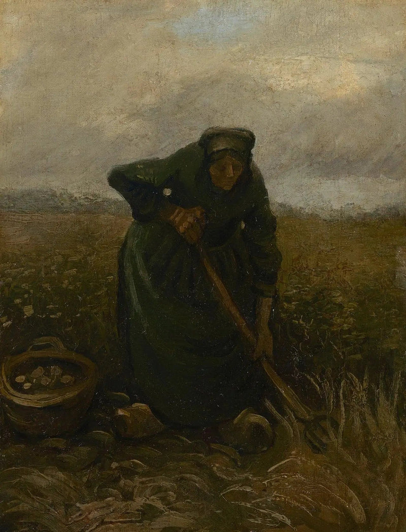Kobieta podnosząca ziemniaki - Vincent van Gogh