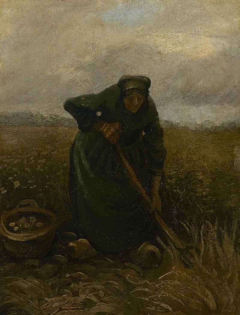 Kobieta podnosząca ziemniaki - Vincent van Gogh