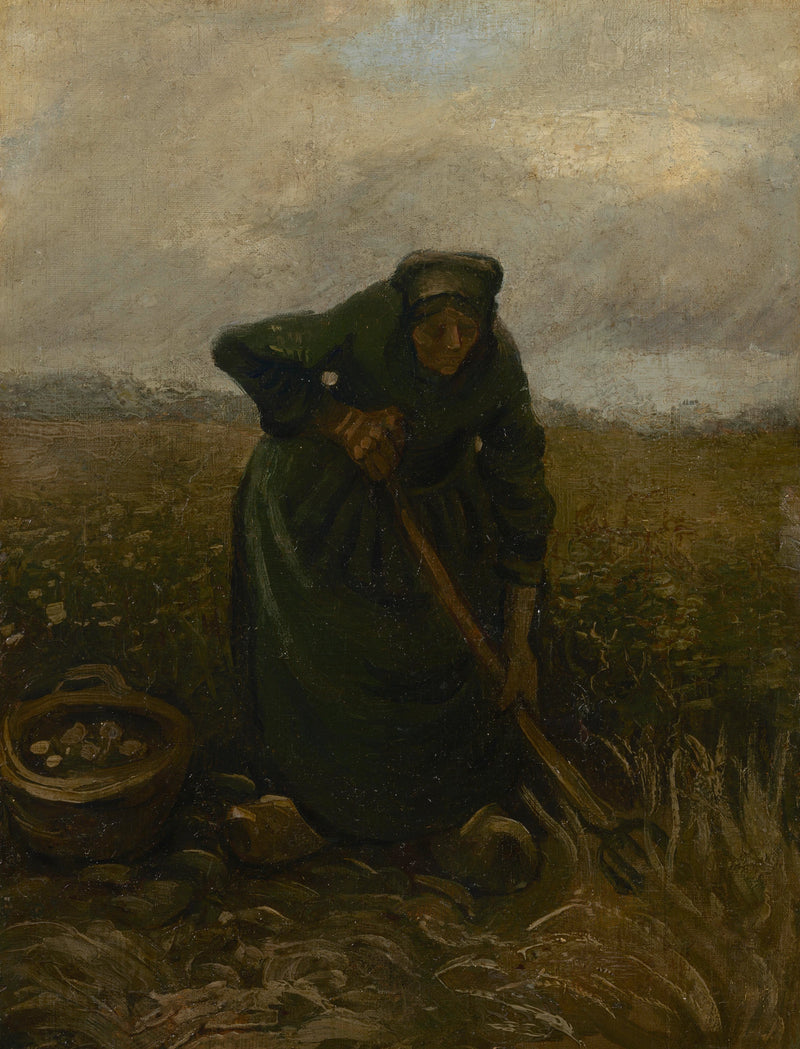Kobieta podnosząca ziemniaki - Vincent van Gogh