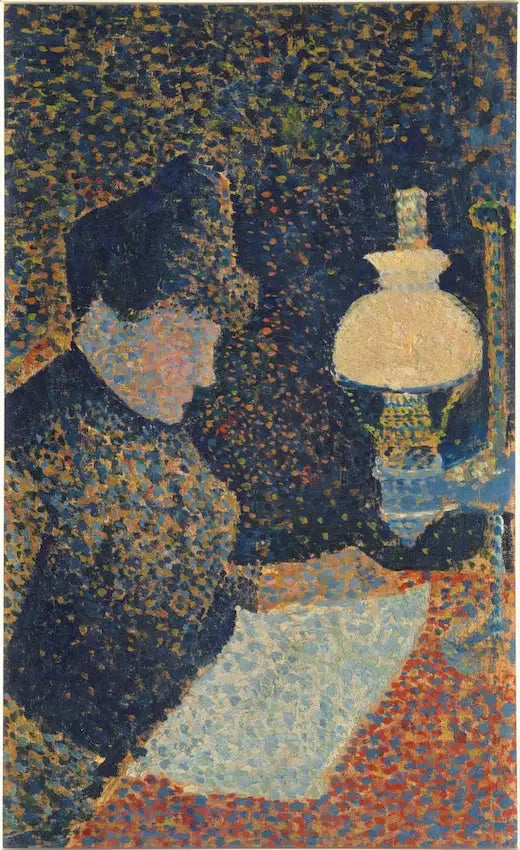 Kobieta pod lampą - Paul Signac