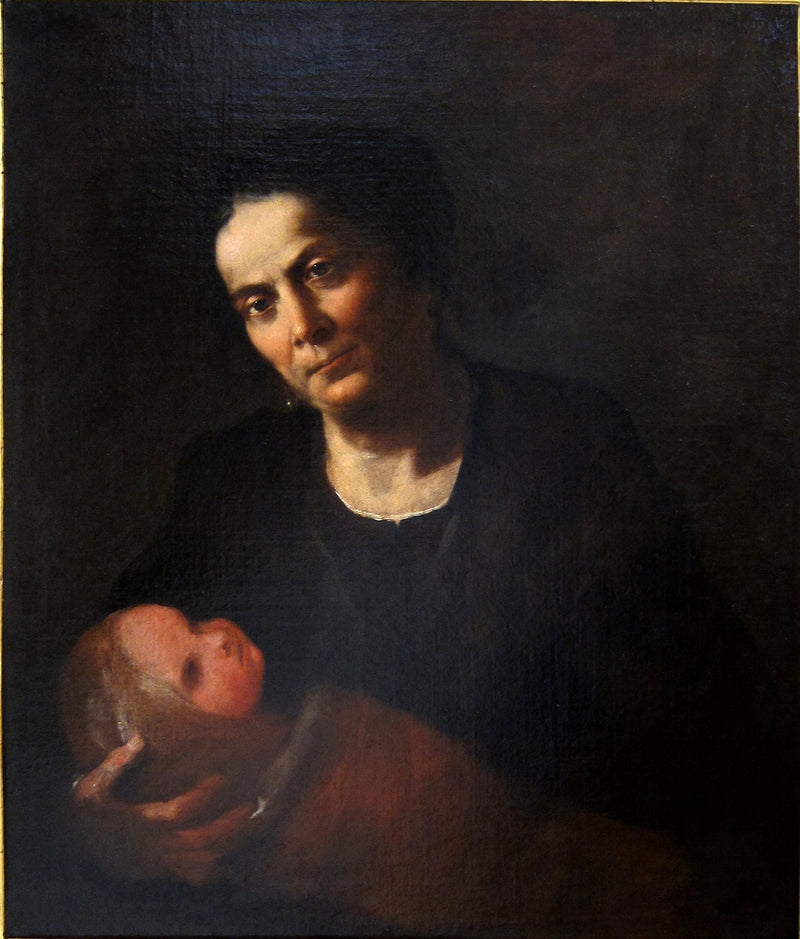 Kobieta trzymająca dziecko - Luca Giordano