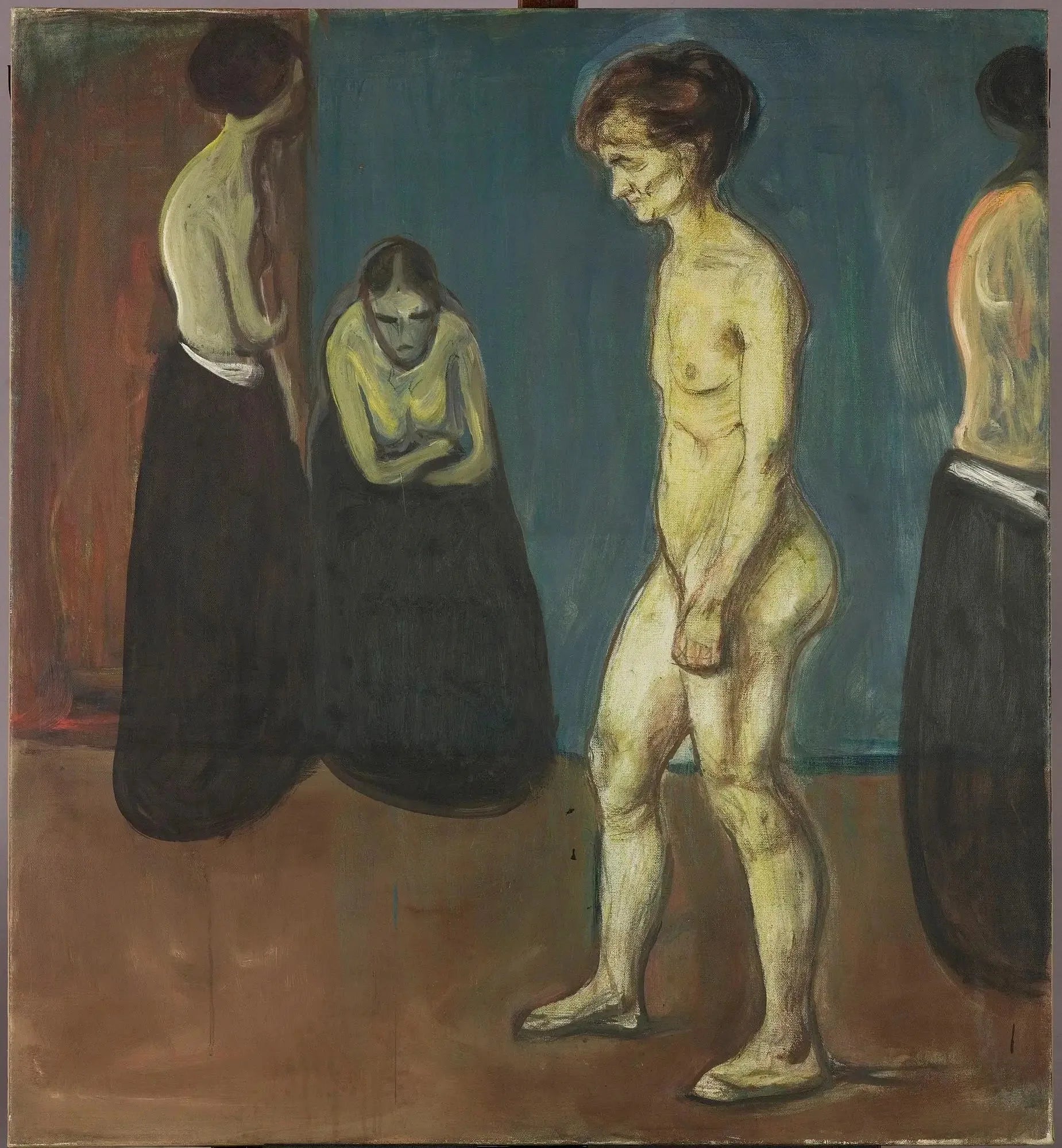 Femmes à l'hôpital - Edvard Munch image 1 copie peinte à la main à l’huile