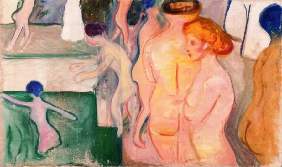 Kobiety przy basenie - Edvard Munch
