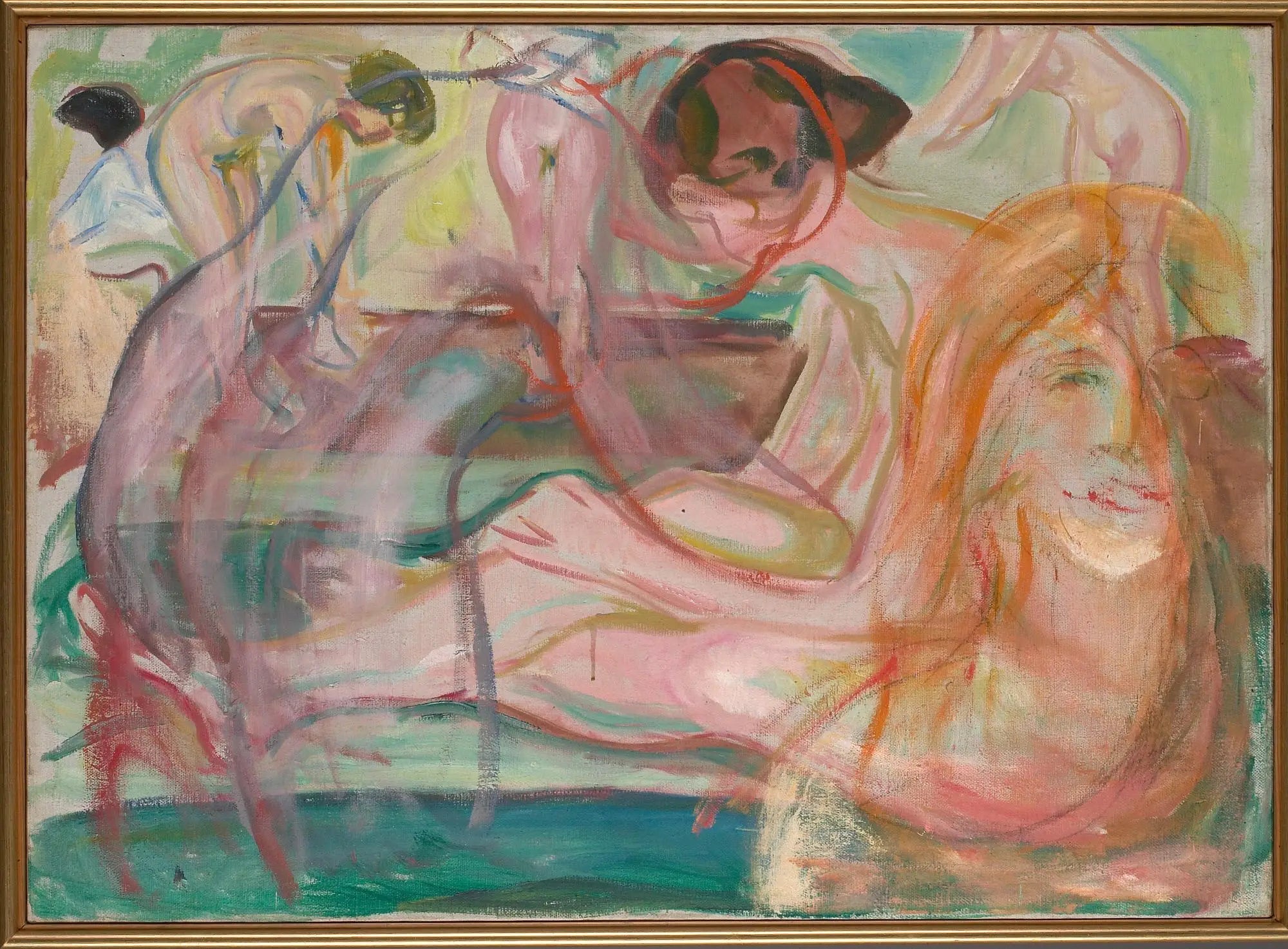 Femmes au bain - Edvard Munch image 1 copie peinte à la main à l’huile