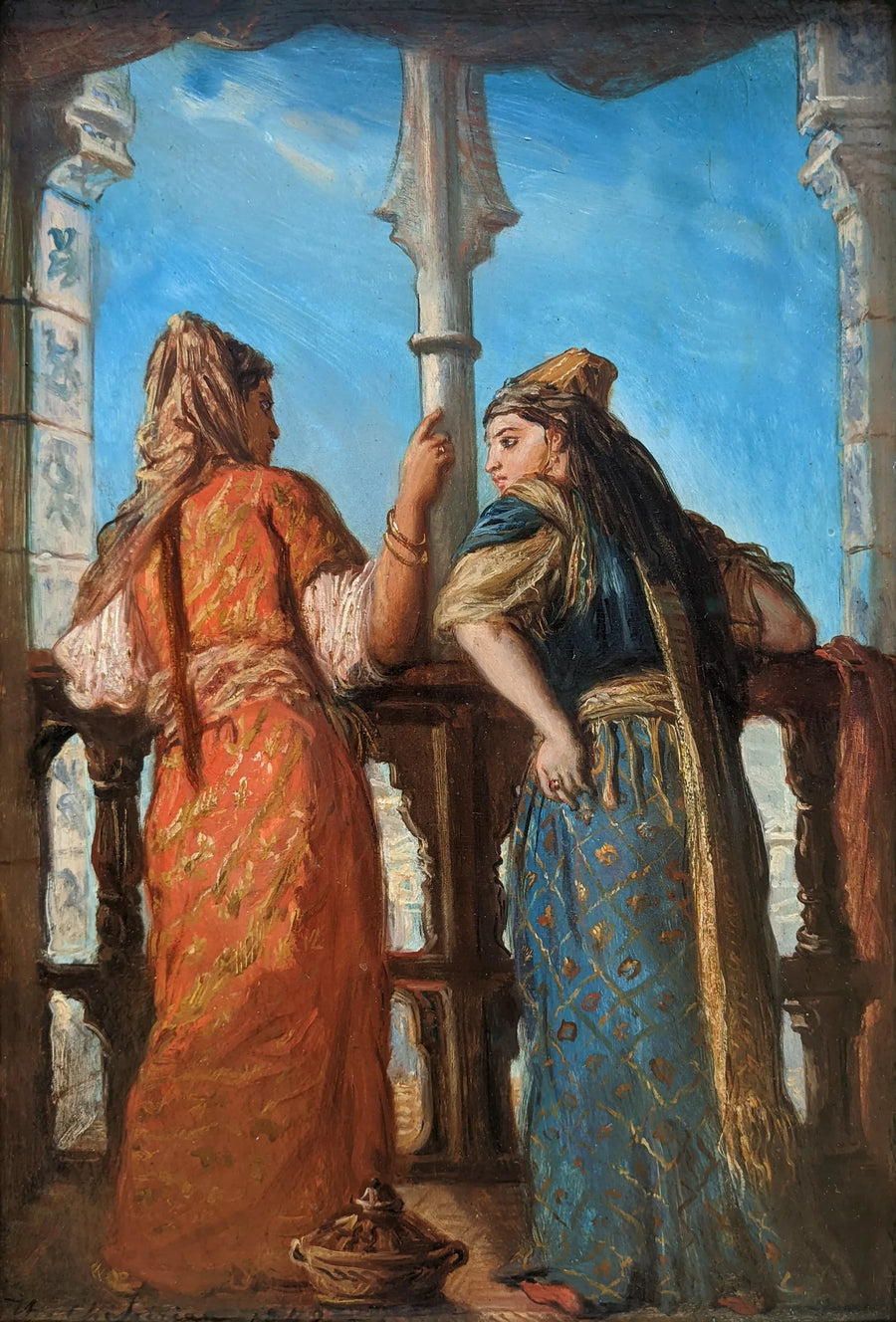 Kobiety na balkonie, Algier - Théodore Chassériau
