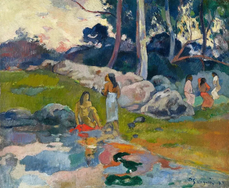 Kobiety nad brzegiem rzeki - Paul Gauguin