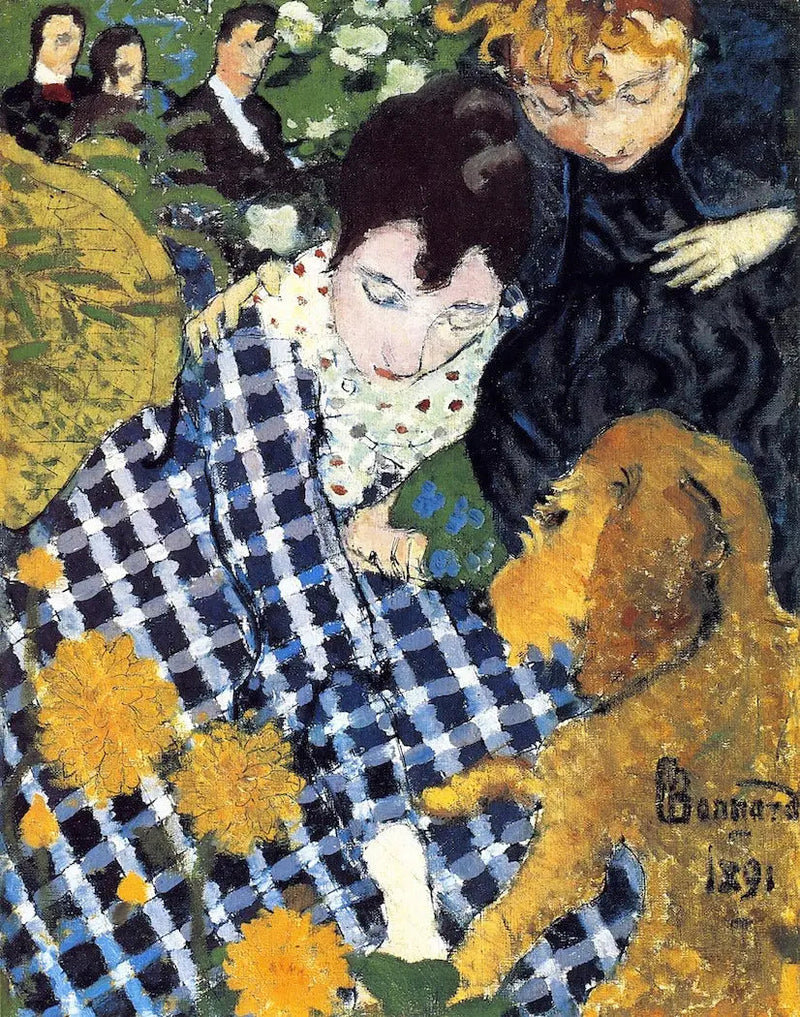 Kobiety z psem - Pierre Bonnard