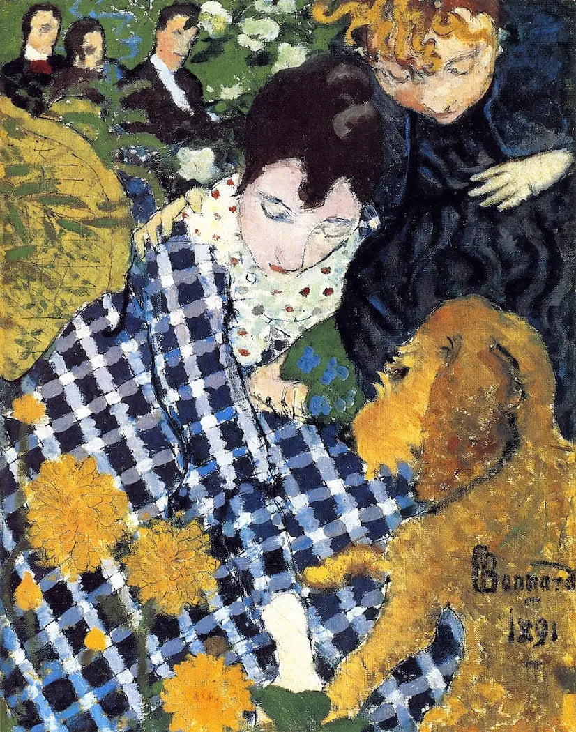 Kobiety z psem - Pierre Bonnard