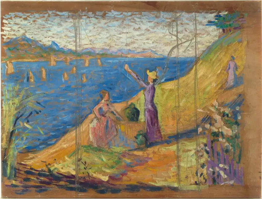 Femmes au puits. Esquisse I - Paul Signac image 1 reproduction réalisée par Alpha Reproduction