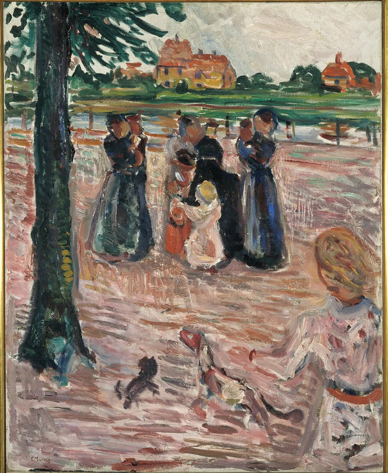 Kobiety i Dzieci w Warnemünde - Edvard Munch