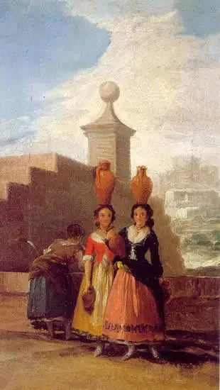 Kobiety niosące dzbany (szkic) - Francisco de Goya