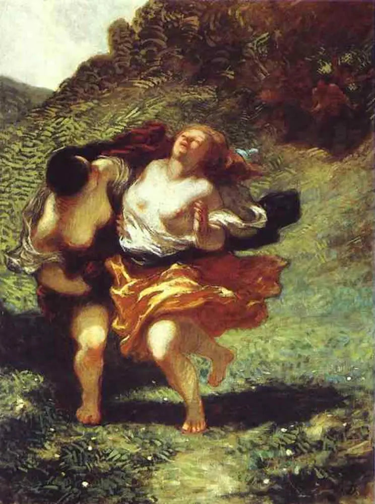 Kobiety ścigane przez satyry - Honoré Daumier