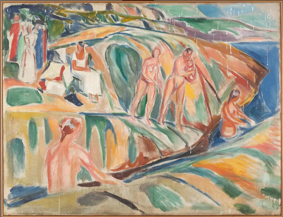 Kobiety opalające się na skałach - Edvard Munch