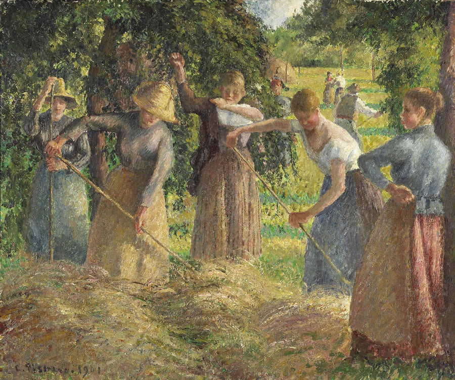 Koszenie w Éragny - Camille Pissarro