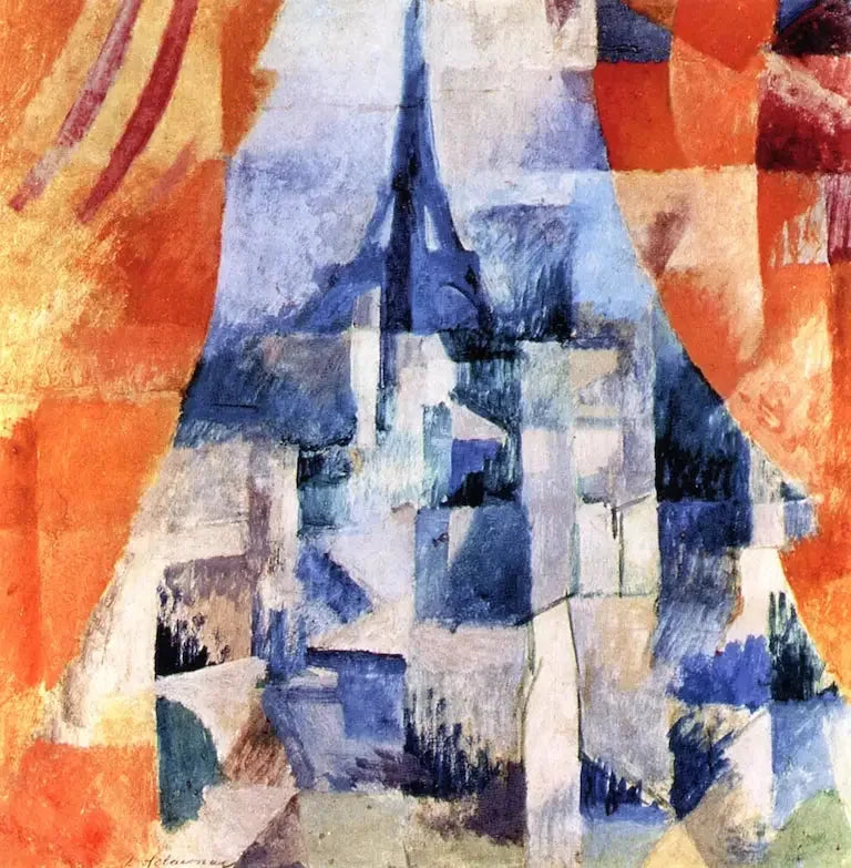 Okno z pomarańczowymi zasłonami - Robert Delaunay