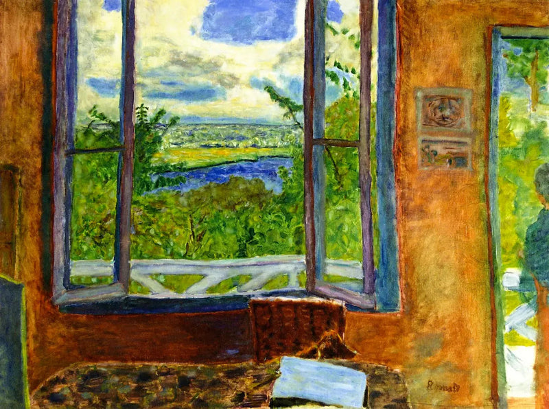 Otwarty widok na Sekwanę w Vernonnet - Pierre Bonnard