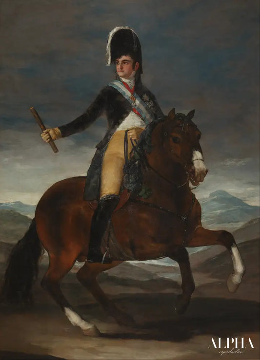 Ferdinand VII à cheval - Francisco de Goya - Reproductions de tableaux et peintures haut de gamme