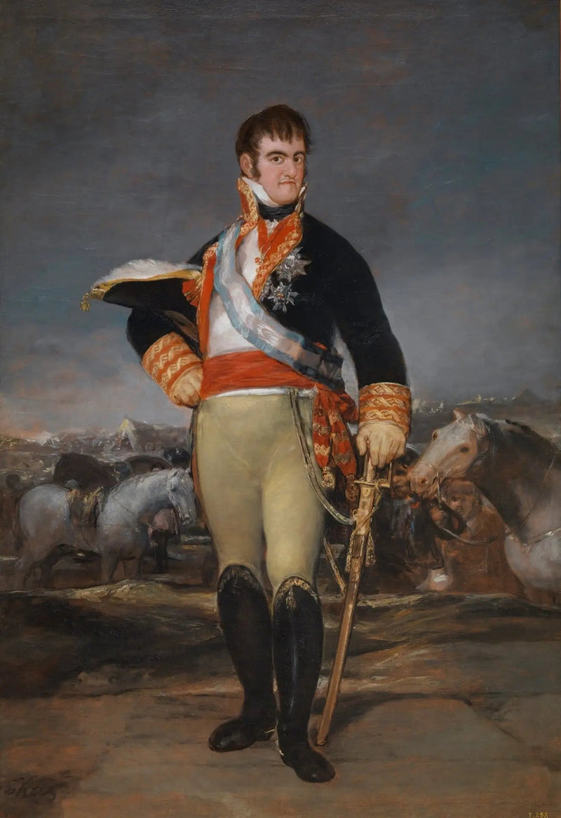 Ferdynand VII w obozie - Francisco de Goya