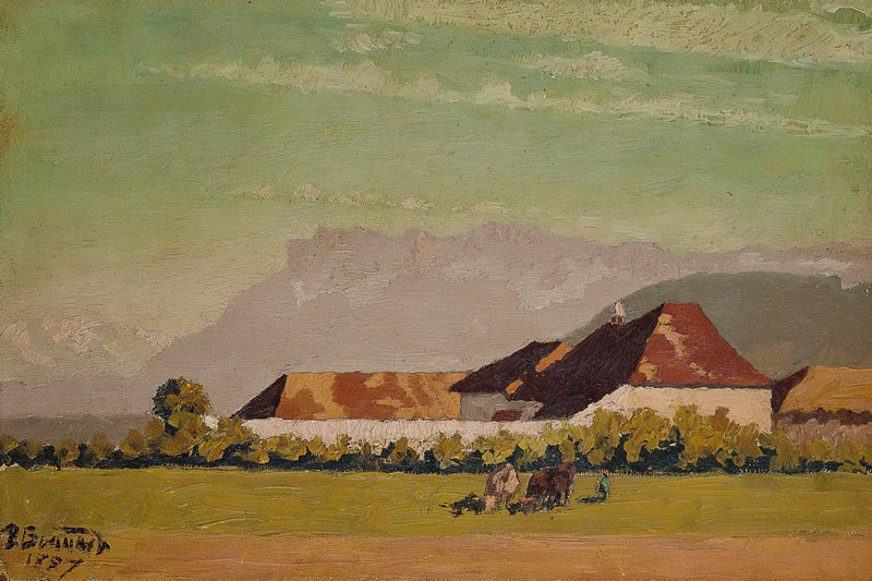 Farma w krajobrazie Dauphiné - Pierre Bonnard