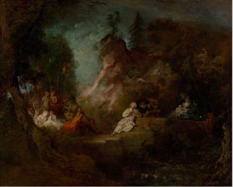 Świętowanie na cześć Pana - Antoine Watteau