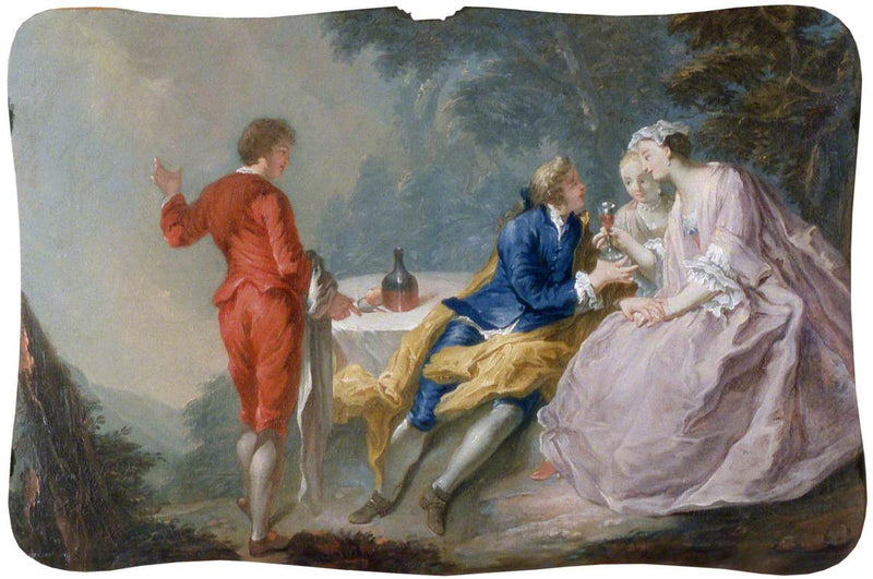 Fête galante : pièce de conversation - Antoine Watteau
