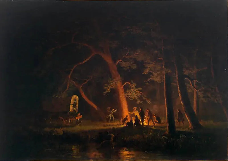 Ognisko - Albert Bierstadt