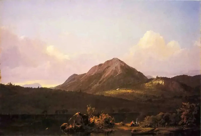 Ognisko na łonie natury w Maine - Frederic Edwin Church