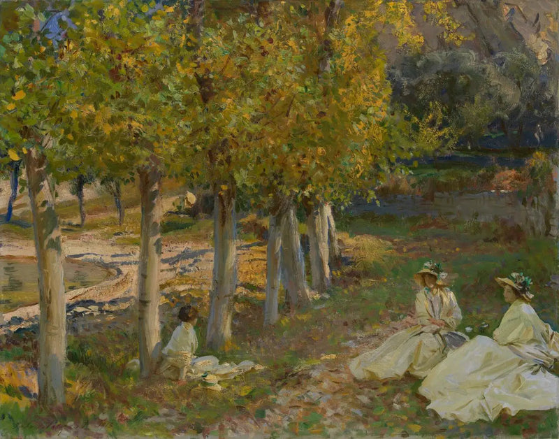 jesienne liście - John Singer Sargent