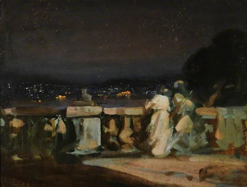 Fajerwerki w Saint-Cloud, Francja - Charles Conder